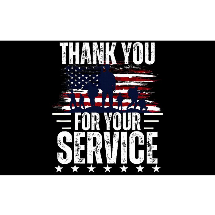 Vintage Veteran Thank You For Your Service Veteran's Day Bumper Sticker