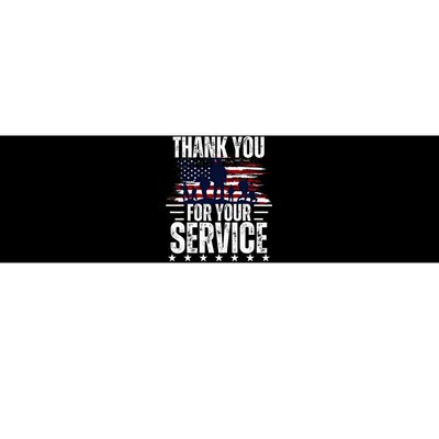 Vintage Veteran Thank You For Your Service Veteran's Day Bumper Sticker