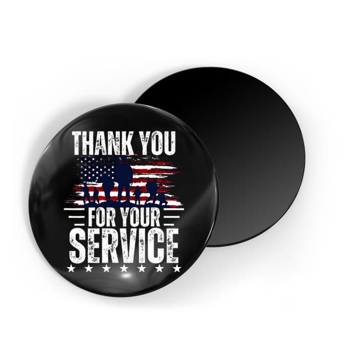 Vintage Veteran Thank You For Your Service Veteran's Day Magnet