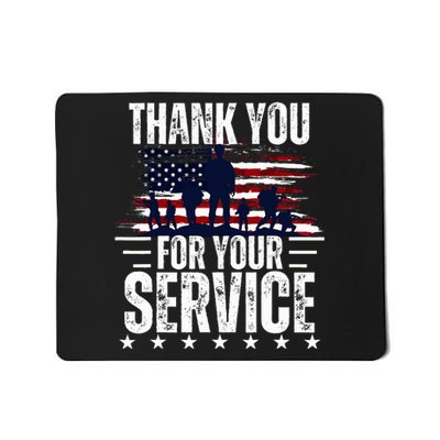 Vintage Veteran Thank You For Your Service Veteran's Day Mousepad