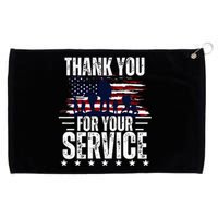 Vintage Veteran Thank You For Your Service Veteran's Day Grommeted Golf Towel