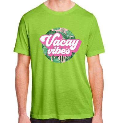 Vacay Vibes Tropical Palm Leaf Graphic Gift Adult ChromaSoft Performance T-Shirt