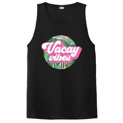 Vacay Vibes Tropical Palm Leaf Graphic Gift PosiCharge Competitor Tank