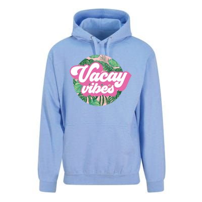 Vacay Vibes Tropical Palm Leaf Graphic Gift Unisex Surf Hoodie