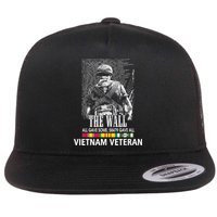 Vietnam Veteran The Wall All Gave Some 58479 Gave All Flat Bill Trucker Hat