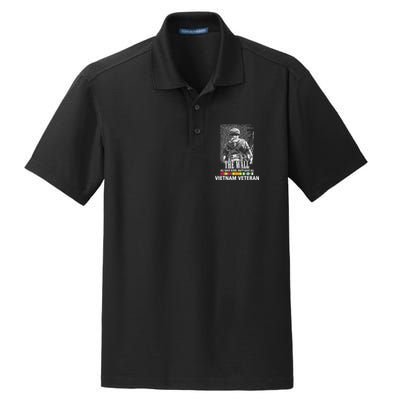 Vietnam Veteran The Wall All Gave Some 58479 Gave All Dry Zone Grid Polo