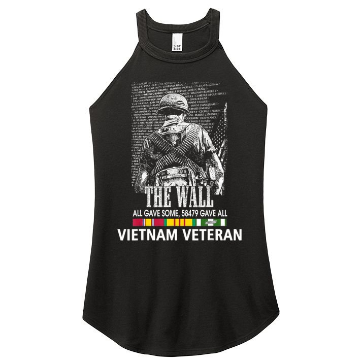 Vietnam Veteran The Wall All Gave Some 58479 Gave All Women's Perfect Tri Rocker Tank