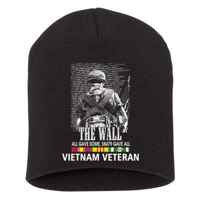 Vietnam Veteran The Wall All Gave Some 58479 Gave All Short Acrylic Beanie