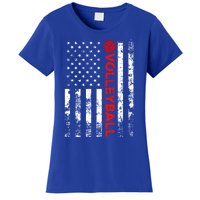 Volleyball Vintage Usa American Flag Gift Women's T-Shirt