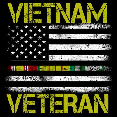 Vietnam Veteran USA Flag Ribbon Gift T-Shirt