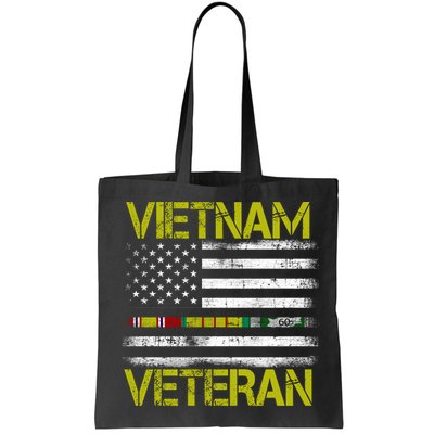 Vietnam Veteran USA Flag Ribbon Gift Bag