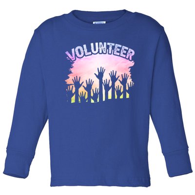 Volunteer Volunteering Unpaid Volunteers Job Gift Toddler Long Sleeve Shirt