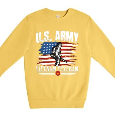 Vietnam Veteran U.S. Army Vet Premium Crewneck Sweatshirt