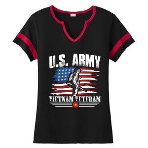 Vietnam Veteran U.S. Army Vet Ladies Halftime Notch Neck Tee