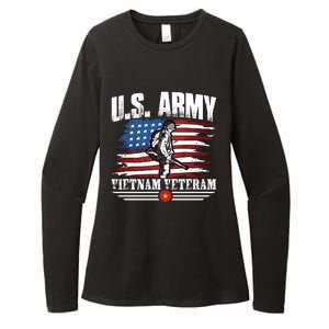 Vietnam Veteran U.S. Army Vet Womens CVC Long Sleeve Shirt