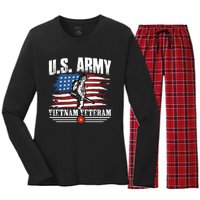 Vietnam Veteran U.S. Army Vet Women's Long Sleeve Flannel Pajama Set 