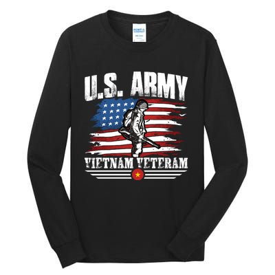 Vietnam Veteran U.S. Army Vet Tall Long Sleeve T-Shirt