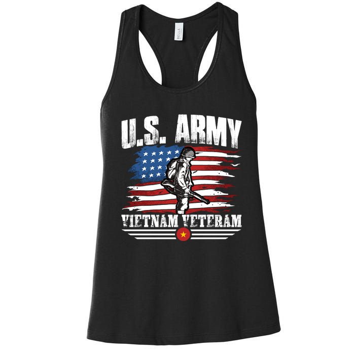 Vietnam Veteran U.S. Army Vet Women's Racerback Tank