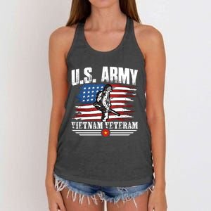 Vietnam Veteran U.S. Army Vet Women's Knotted Racerback Tank