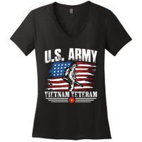 Vietnam Veteran U.S. Army Vet Women's V-Neck T-Shirt