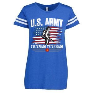 Vietnam Veteran U.S. Army Vet Enza Ladies Jersey Football T-Shirt