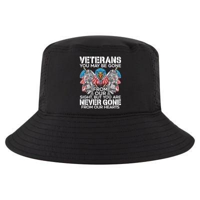 Veterans Vet Usa Flag American Military Memorial Day Gift Cool Comfort Performance Bucket Hat