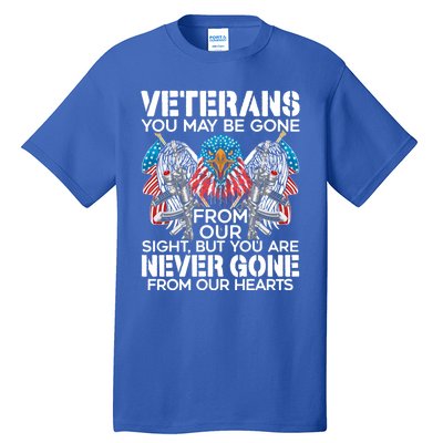 Veterans Vet Usa Flag American Military Memorial Day Gift Tall T-Shirt