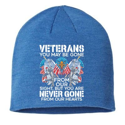 Veterans Vet Usa Flag American Military Memorial Day Gift Sustainable Beanie