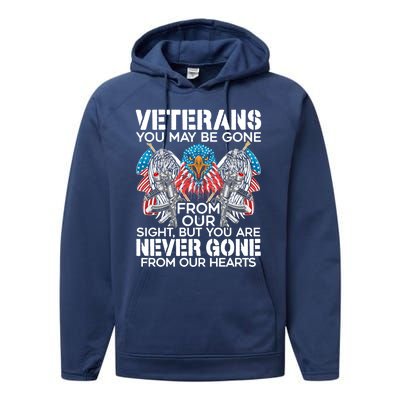 Veterans Vet Usa Flag American Military Memorial Day Gift Performance Fleece Hoodie