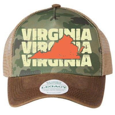 Vintage Virginia Usa State Legacy Tie Dye Trucker Hat