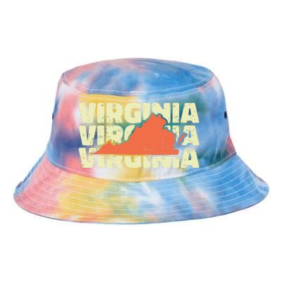 Vintage Virginia Usa State Tie Dye Newport Bucket Hat