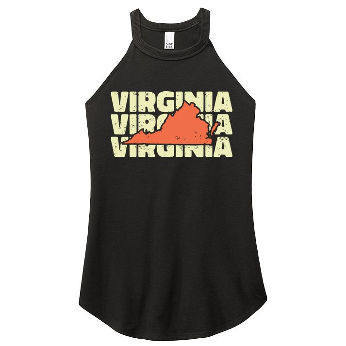 Vintage Virginia Usa State Women's Perfect Tri Rocker Tank