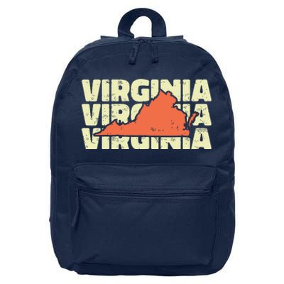 Vintage Virginia Usa State 16 in Basic Backpack