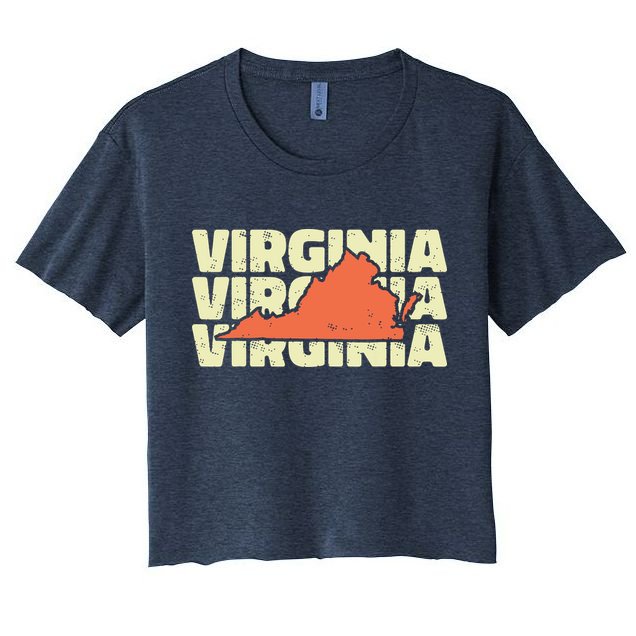 Vintage Virginia Usa State Crop Top