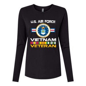 Vietnam Veteran USA Flag Vietnam Vet Flag Womens Cotton Relaxed Long Sleeve T-Shirt