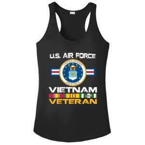 Vietnam Veteran USA Flag Vietnam Vet Flag Ladies PosiCharge Competitor Racerback Tank