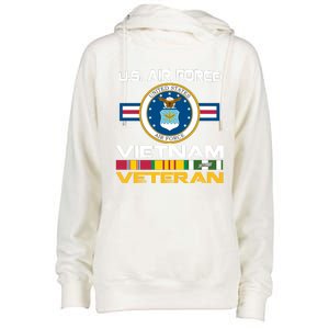 Vietnam Veteran USA Flag Vietnam Vet Flag Womens Funnel Neck Pullover Hood