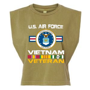 Vietnam Veteran USA Flag Vietnam Vet Flag Garment-Dyed Women's Muscle Tee