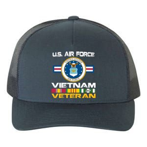 Vietnam Veteran USA Flag Vietnam Vet Flag Yupoong Adult 5-Panel Trucker Hat