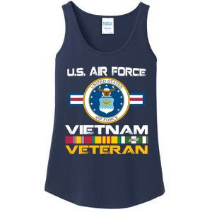 Vietnam Veteran USA Flag Vietnam Vet Flag Ladies Essential Tank