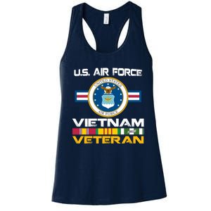 Vietnam Veteran USA Flag Vietnam Vet Flag Women's Racerback Tank