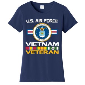 Vietnam Veteran USA Flag Vietnam Vet Flag Women's T-Shirt