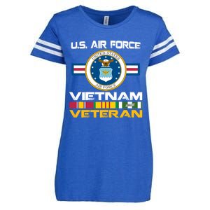 Vietnam Veteran USA Flag Vietnam Vet Flag Enza Ladies Jersey Football T-Shirt