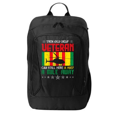 Vietnam Veteran Uh1 Huey Helicopter City Backpack