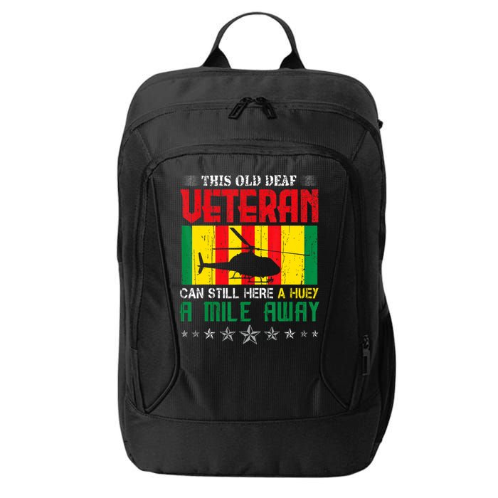 Vietnam Veteran Uh1 Huey Helicopter City Backpack