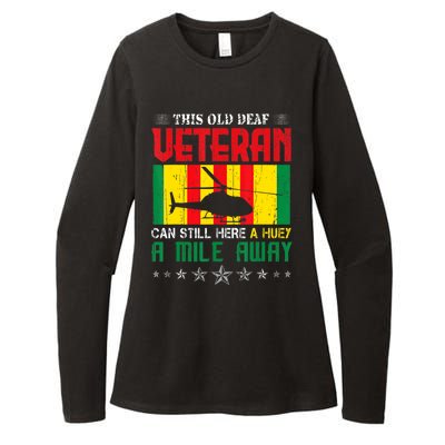 Vietnam Veteran Uh1 Huey Helicopter Womens CVC Long Sleeve Shirt