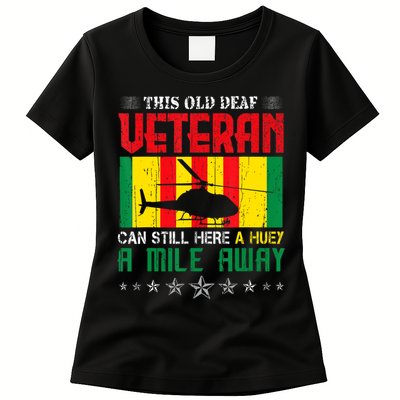 Vietnam Veteran Uh1 Huey Helicopter Womens T-Shirt