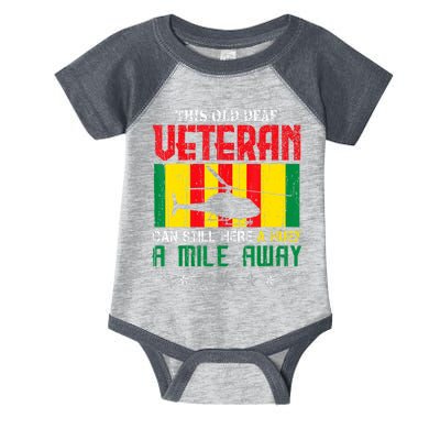 Vietnam Veteran Uh1 Huey Helicopter Infant Baby Jersey Bodysuit