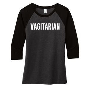 Vagitarian V2 Women's Tri-Blend 3/4-Sleeve Raglan Shirt