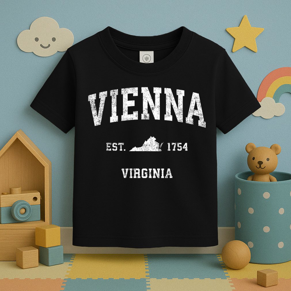 Vienna Virginia Va Vintage Sports Toddler T-Shirt